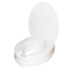 Rehausseur WC, Avec couvercle, Hauteur 14 cm, Blanc, Titan