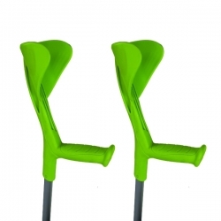 Béquilles en aluminium vert...