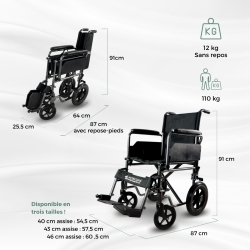 Fauteuil roulant | Pliant |...