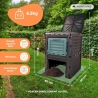 Mobiclinic Biobin Composteur De Jardin 300L - Écologique, Transformateur Déchets En Compost Naturel