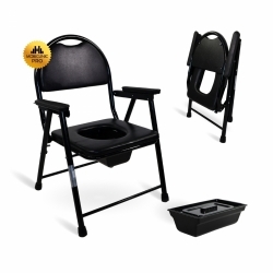 Chaise WC | Pliable | Noir...